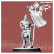 Iconbearer | Vermillion | Post Apocalypse FWW Wargaming 3D Printed Mini
