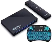 Android 11.0 TV Box, H96MAX 8GB RAM 128GB ROM RK3566 Quad Core 64-Bit Support HD 8K/6K/ 3D/ H.265 Ethernet 2.4/5G Dual WiFi BT 5.0 with Wireless Mini Keyboard,8gb+64gb