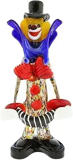 Glass Of Venice Murano Glass Clown with Accordion