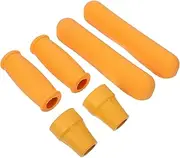 PLAFOPE 6Pcs Crutch Pad Replacement Soft Foam Padding for Crutches Slip Handle Grips Feet Caps Lightweight Durable Crutch Accessories for Comfort Convenience