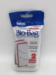 Tetra Bio-Bag Filter Cartridges Small For Whisper 3i In Tank Filter (2 Pack)