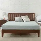 Zinus Timber Solid Wood Platform Queen Size Bed Frame Mattress Base Wooden Pine