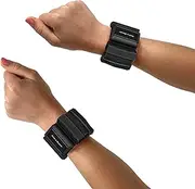 Tone-y-Bands Adjustable 1 LB Wrist Weights Set of 2 Wrist Weights Removable Weighted Pegs Wearable Weights Perfect for Zumba, Dance, Pilates, Walking, Toning, Barre, Yoga, Cardio