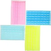 Luxshiny 4pcs Exfoliating Shower Washcloth Long Nylon Back Scrubber for Cleaning Soft and Breathable Bath Towel for Thorough Skin Care Korean Style Body Exfoliator