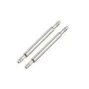 Spring Bar Pins 16mmx1.5mm Double Fringe 316 less Steel for Watch Band 2Pcs