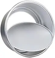 Cabilock Aluminum Alloy Cake Baking Mould Round Pan Non-Stick Mini Cake Tray Easy Clean