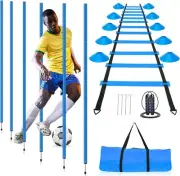 Soccer Agility Training Poles Set Includes 6 Agility Poles Agility Ladder 10