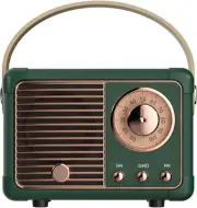 Dosmix Retro Bluetooth Speaker, Vintage Decor, Mini Wireless Green