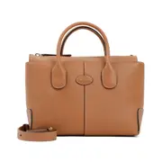 [Tod`S] Tod`S-Brown Leather Di Bag-Donna OS OS