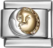 [STYLYSH CHARMS] Celestial Sun Enamel Italian 9mm Link GA054 Fits Traditional Classic