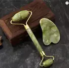 Jade Roller for Face and Gua Sha Set - Facial Beauty Roller Skin Care Tool