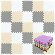 EVA Rubber 18 Tiles Interlocking Puzzle Foam Floor Mats - Baby Play Mat for P...