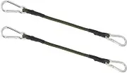 2 Pieces Sturdy Bungee Cord mini Bungee Rope Lashing Straps 36 cm Bungee Cord with snap Hook for Camping Luggage Travel