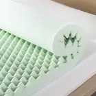 4 Inch Egg Crate Memory Foam Mattress Topper Cooling Aloe Vera Infusion Calming