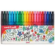 Uni-ball Signo RT1 Retractable Gel Pens 21 Pack Assorted