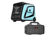 Gentrax 4.2KW Max 3.5KW Rated Inverter Generator Portable Gasoline +VoltX 800W 518wh Power Station