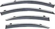 STIDPFZX Window Visor Compatible for KIA Rio Weather Shield Side Window Deflector Car Windshield Weather Shield Car Accessories