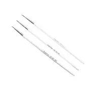 3X Miniature Paint Brush Set Professional Sable Hair Fine Detail Art Nail