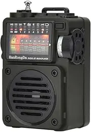 DollaTek HRD-700 Pocket Retro Mini Radio 10-Band Bluetooth AM FM SW Radio Digital Retro Rechargeable Radio