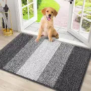 Dog Door Mat for Muddy Paws, Absorbs Moisture and Dirt, Low-Profile Entryway Mat