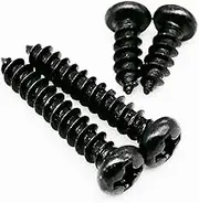 100pcs M1 M1.2 M1.4 M1.7 M2 M2.6 M3 M3.5 Black Steel Mini Micro Phillips Flat Countersunk Round Pan Head Self Tapping Wood Screw (Color : Pan Head_20MM_M3)