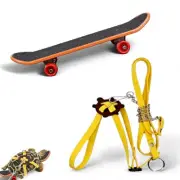 Tortoise Toy Set Skateboard Harness for Small Reptiles Adventure Supplies