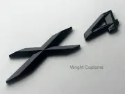 NEW GLOSS BLACK X4 BADGE REAR BOOT BACK FITS BMW X4