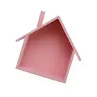 House Shaped Shelf Pink Kitchen Decor Cube Display Wall Shelves