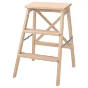 BEKVÄM Stepladder, 3 steps, beech