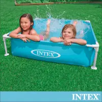 在飛比找Yahoo奇摩購物中心優惠-INTEX 方型四柱游泳池/戲沙池122x122cm(337