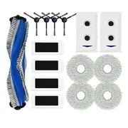 For M12 Pro+ Robot Vacuum Replacement Main Side Brush HEPA Filter Mop Pads Dust Bags Spare Parts