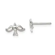 Sterling Silver Dove Mini Earrings