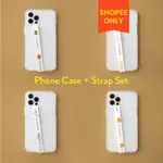 [WARMGREY TAIL] (IPHONE) TIMBER LOGO CLEAR CASE + PHONE STRA