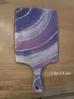 Purple Handmade Epoxy Resin Wood Cheese Serving Board Charcuterie/Butter Handle