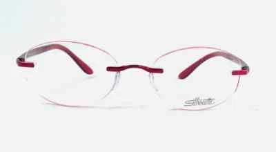 New Rimless Silhouette 7548 Oval Lightweight 6053 Red Eyeglasses Austria