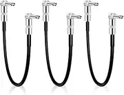 Guitar Patch Cable, 3-Pack, 6.35mm Jack Right Angle Pedal Patch Cord, Pedal Coupler Pedal Connector Pedalboard Cable Plug for Guitar Bass Effects Pedal Amp Keyboard Mixer Microphone, 18cm Long