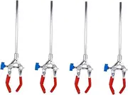 Gatuida 4 Pcs Flask Clamp Condenser Tube Clip Flask Clip Flask Holder Laboratory Supply Burette Clamp Laboratory Tools 3-prong Laboratory Clamp 3-finger Laboratory Clamp Test Tube Clamp