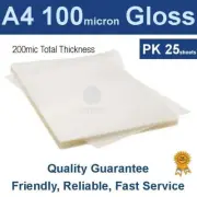A4 Laminating Pouches Film 100 Micron Gloss (PK 25)