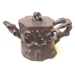 老壺王 名家壺 早期壺 手工貼花製作 梅樁壺 茶壺 茶具 宜興紫砂壺