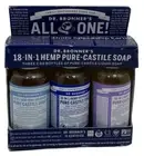 NEW Dr. Bronner's 18-in-1 Pure Castile Soap 2 oz x3 All-One Magic Soap - FL
