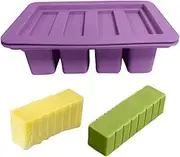 AIMALL Food Grade Silicone Butter Mold Box Non-Stick Durable Silicone Mold for Butter, Soap, Ice, Brownies, Cakes, Cornbread, Dishwasher Safe, 7 x 2.1 x 5 Inch