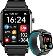 Yowow BIT Blood Pressure Smart Watch with Air Bag Cuff, Voice Broadcast,24/7 Heart Rate Blood Oxygen Sleep Respiration Rate Health Monitor,1.92“ lPS Color Screen