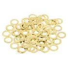 110Pcs Brass Flat Washer, M6 6 x 10 x 0.5mm Fenders Washers Assortment