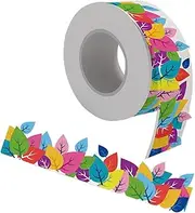 SEWACC 1 Roll Decorative Bulletin Board Border Sticker Wear Resistant Blackboard Trim for Classrooms Offices and Adorable Patterned Wall Border Stickers