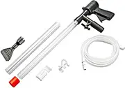 AIMALL Small Fish Tank Water Changer, Semi-Automatic Sand Washer, Pneumatic Aquarium Cleaning System with 78.74 Inch Outlet Pipe, Multi-Functional Tank Cleaner