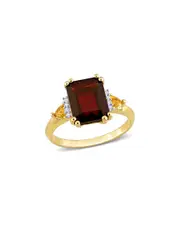 Rina Limor Silver 3.95 ct. tw. Diamond & Citrine Ring