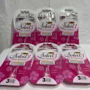 6X BIC Soleil 3 Simply Simplement 3 Blade Disposable Razors Shave 18 Razors