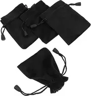 UPKOCH 4Pcs Small Drawstring Dice Bags Jewelry Pouches Elegant Party Favor Storage for Sundries Lightweight Design