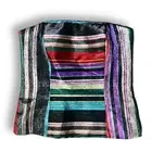 Trina Turk Festive Holiday Multicolor Striped Sparkle Strapless Corset Top NWT 4