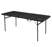 Wildtrak Table Bi Fold Black Outdoor Camping/Hiking Equipment 182cm Black